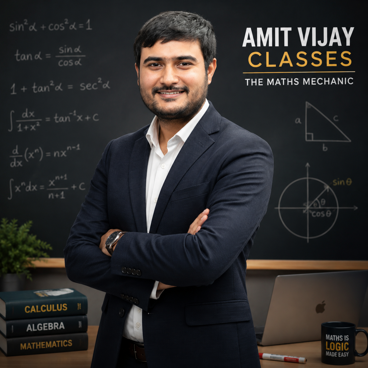 Students preparing for competitive exams at Amit Vijay Classes
